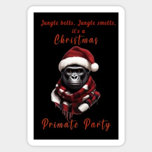 Funny christmas gorilla design Magnet